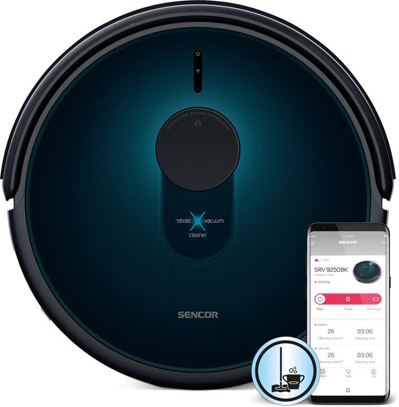 Robotický vysavač Sencor SRV 9250BK černý