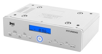 Radiopřijímač Hyundai KR 815PLLU stříbrný/bílý