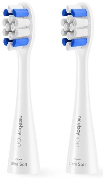 Náhradní hlavice Niceboy ION Sonic Kids Ultrasoft white (2 ks)