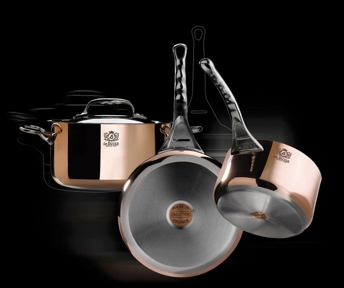 Pánev WOK de Buyer Prima Matera 6247.32, 32 cm měď