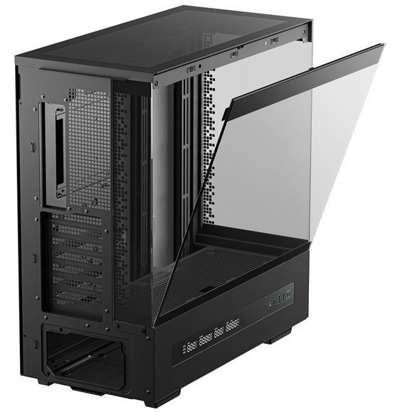 Case DeepCool CH690 DIGITAL černá Detail obrázku PC skříně.