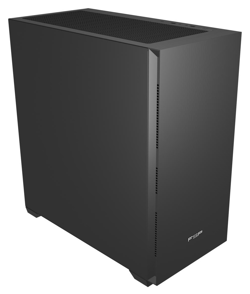 Extra tichá počítačová skříň FSP U530-BS Silent, černá barva