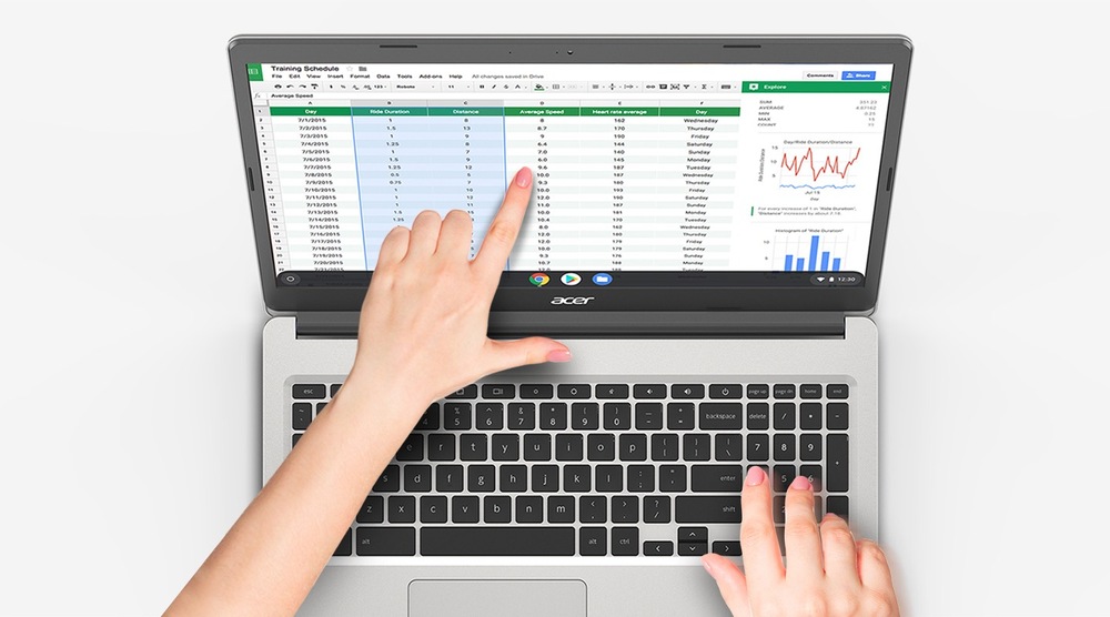 Notebook Acer Chromebook 315 (CB315-3H-C04F) stříbrný Notebook Acer Chromebook 315 (CB315-3H-C04F) stříbrný