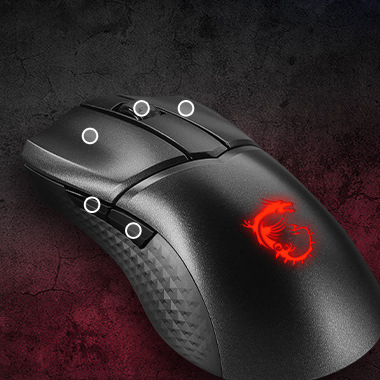 Myš MSI CLUTCH GM31 Lightweight Wireless černá