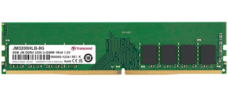 Operační paměť Transcend JetRam 8GB DDR4 3200MHz CL22