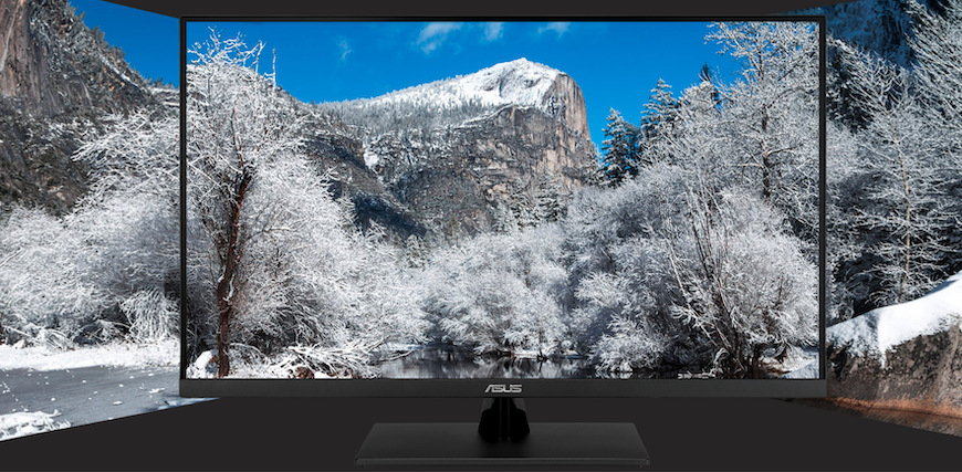 Monitor Asus VP327Q černý Bezrámečkový design se 178stupňovými pozorovacími úhly, a to jak horizontálně, tak vertikálně, si vás získá.