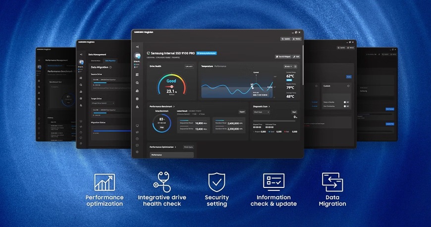 Software Samsung Magician pro pohodlnou správu