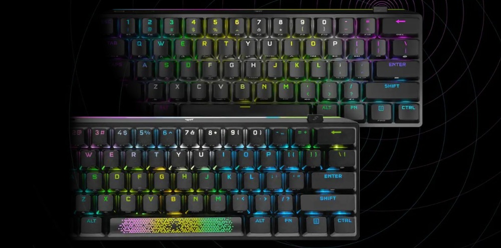 Klávesnice Corsair K70 PRO MINI Wireless CHERRY MX Red černá