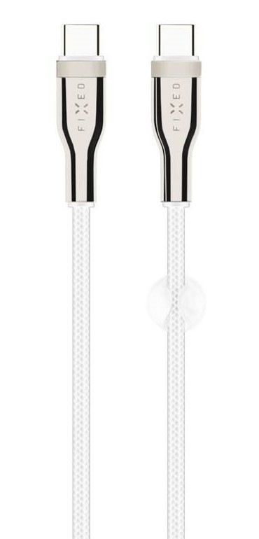 Kabel FIXED USB-C/USB-C s podporou PD, 100W, 0,5m bílý