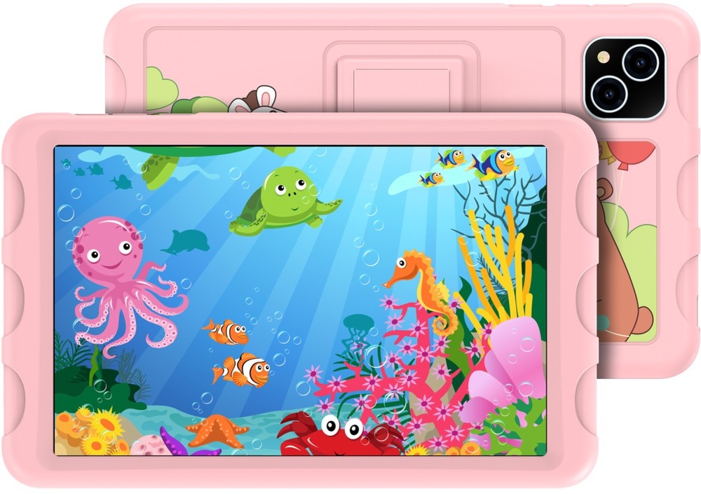 Dotykový tablet iGET Smart W8 Kids 4 GB / 64 GB + dětský kryt růžový