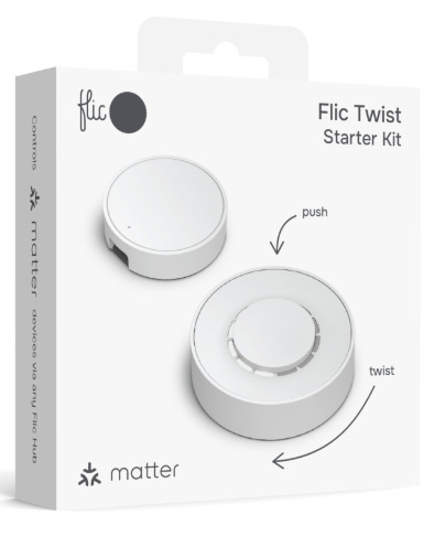 Tlačítko Flic Twist Starter Kit bílé Tlačítko Flic Twist Starter Kit - bílé