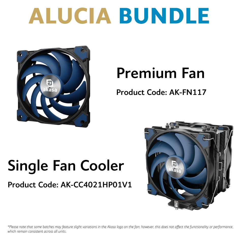 Chladič CPU AKASA Alucia H4 Plus + Alucia SC12 Fan černý AKASA Alucia H4 Plus + Alucia SC12 Fan spoléhá na dvojici ventilátorů