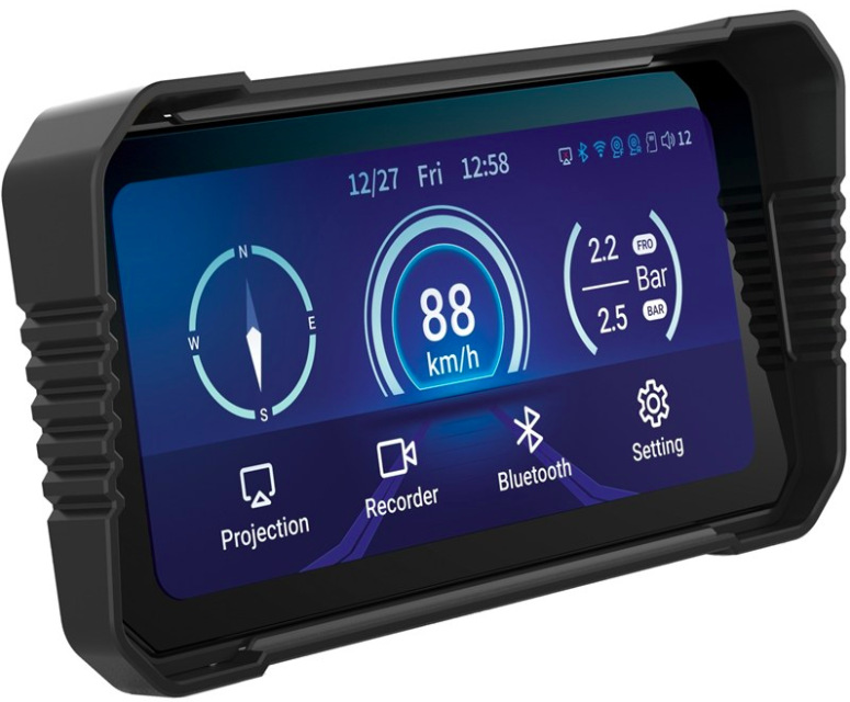 MOTO displej NAVITEL MS850 DUAL černý chytré moto zařízení s 6,25" dotykovým displejem