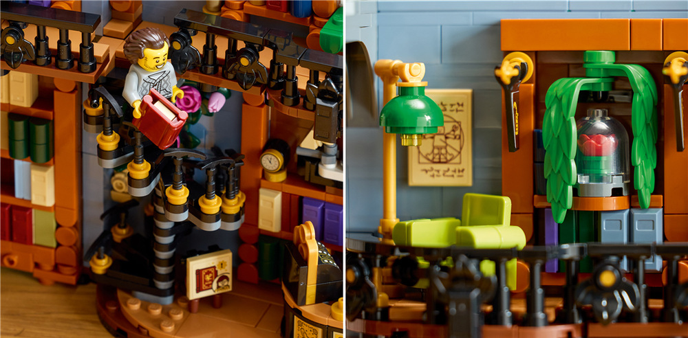 Model z 1 690 kostek LEGO slouží jako knižní zarážka i dekorace a při stavění pomůže aplikace LEGO Builder.