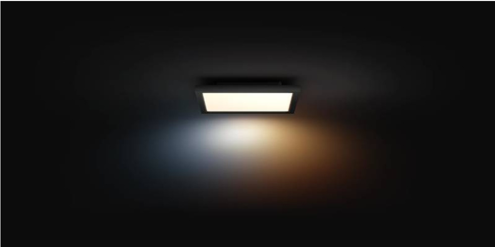 Stropní svítidlo Philips Hue Aurelle, čtvercové, 30 cm černé Philips Hue Aurelle, čtvercové, 39W (929003597801) černé