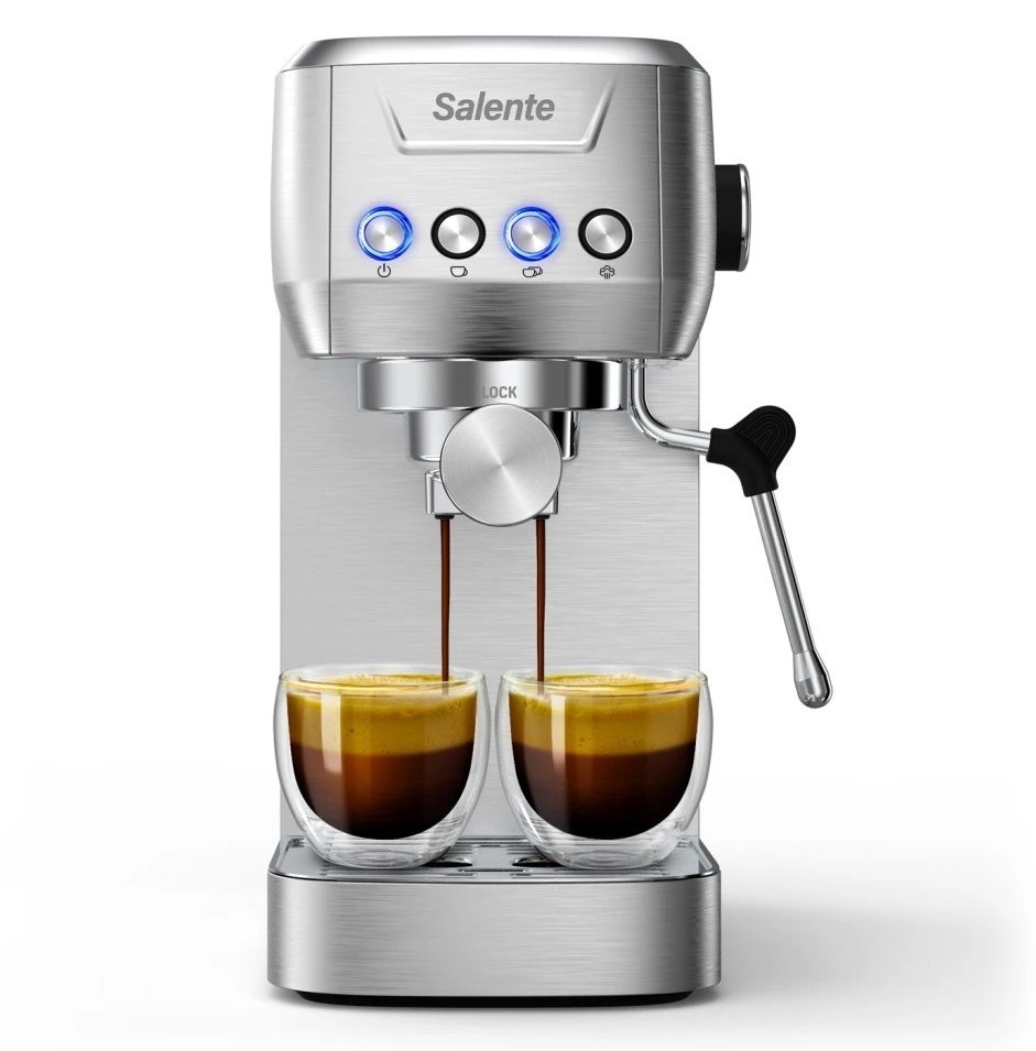 Pákový kávovar Salente Coffio nerez