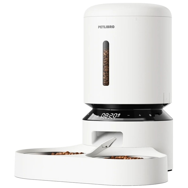 Chytré krmítko Petlibro Granary Dual Bowl 5 l bílé