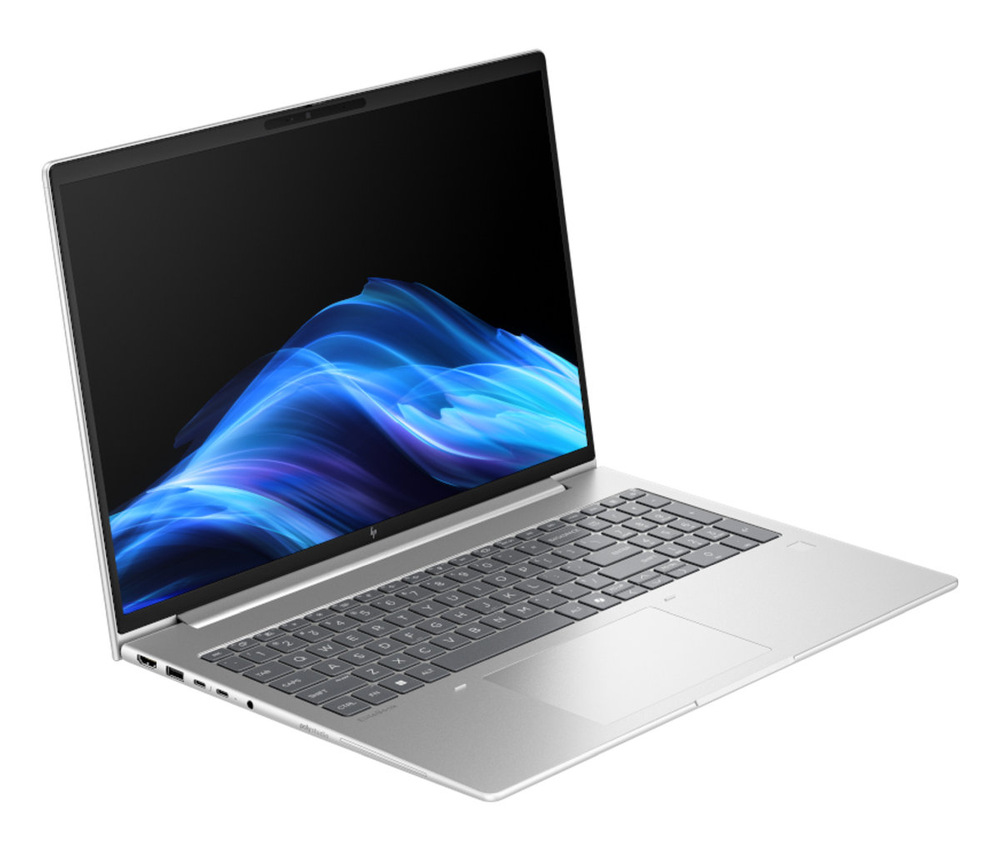 Notebook HP EliteBook 6 G1a 16" stříbrný Notebook HP EliteBook 6 G1a otočený doprava
