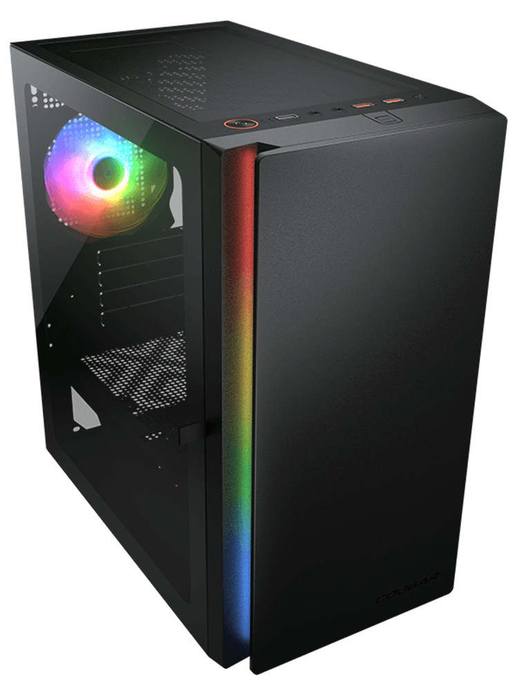 Case Cougar Purity RGB černá Počítačová skříň Cougar Purity RGB s minimalistickým designem, černá barva