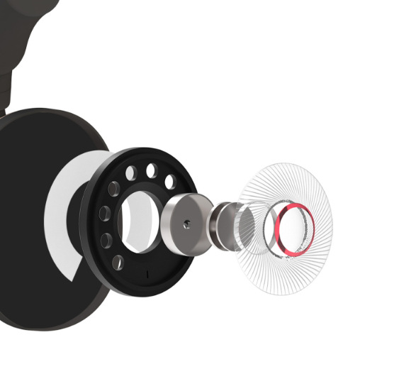 Headset Zalman ZM-HPS800W béžový Detail sluchátka Zalman ZM-HPS800W