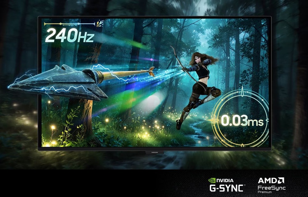 Herní monitor Samsung Odyssey OLED G6 černý Monitor Samsung Odyssey OLED G6 240 Hz displej
