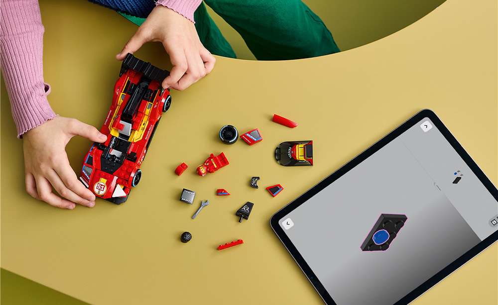 Stavebnice LEGO® Speed Champions 77261 Ferrari 499P Stavebnice je vhodná pro děti od 9 let a s aplikací LEGO Builder nabízí zábavné stavění i následné závodění.