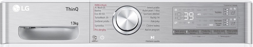 Pračka LG FASR9A34WC bílá cesky_panel_pracka_lg