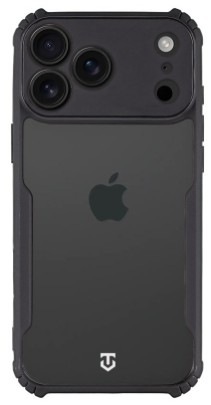 Kryt na mobil Tactical Quantum Stealth na Apple iPhone 17 Pro Max v černo-průhledné barvě