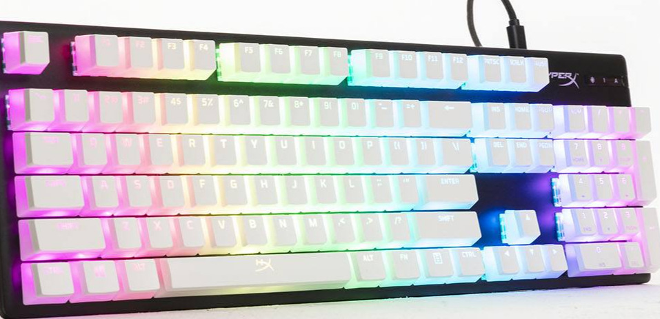 Klávesy HyperX Pudding Keycaps Full Key Set, PBT, US černé