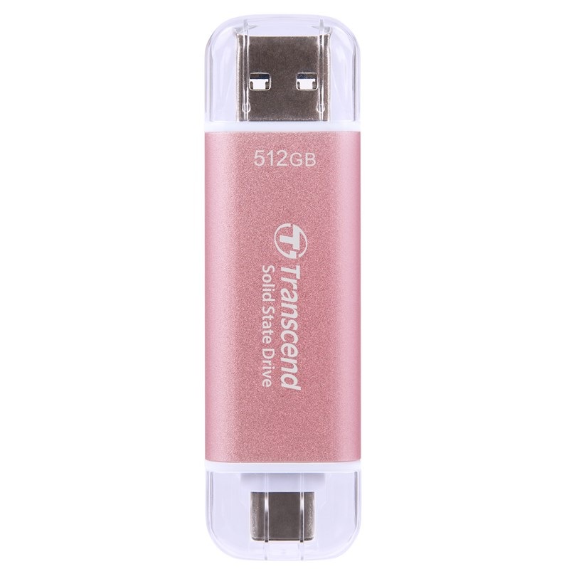 SSD externí Transcend ESD310C 512GB růžový