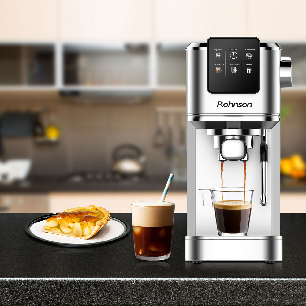 Pákový kávovar Rohnson R-98016 Hot & Cold stříbrný Rohnson R-98016 Hot & Cold