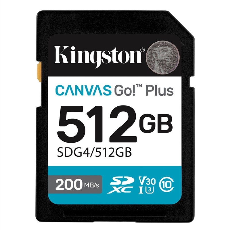 Paměťová karta Kingston Canvas Go! Plus SDXC 512GB U3 UHS-I (200R/160W)