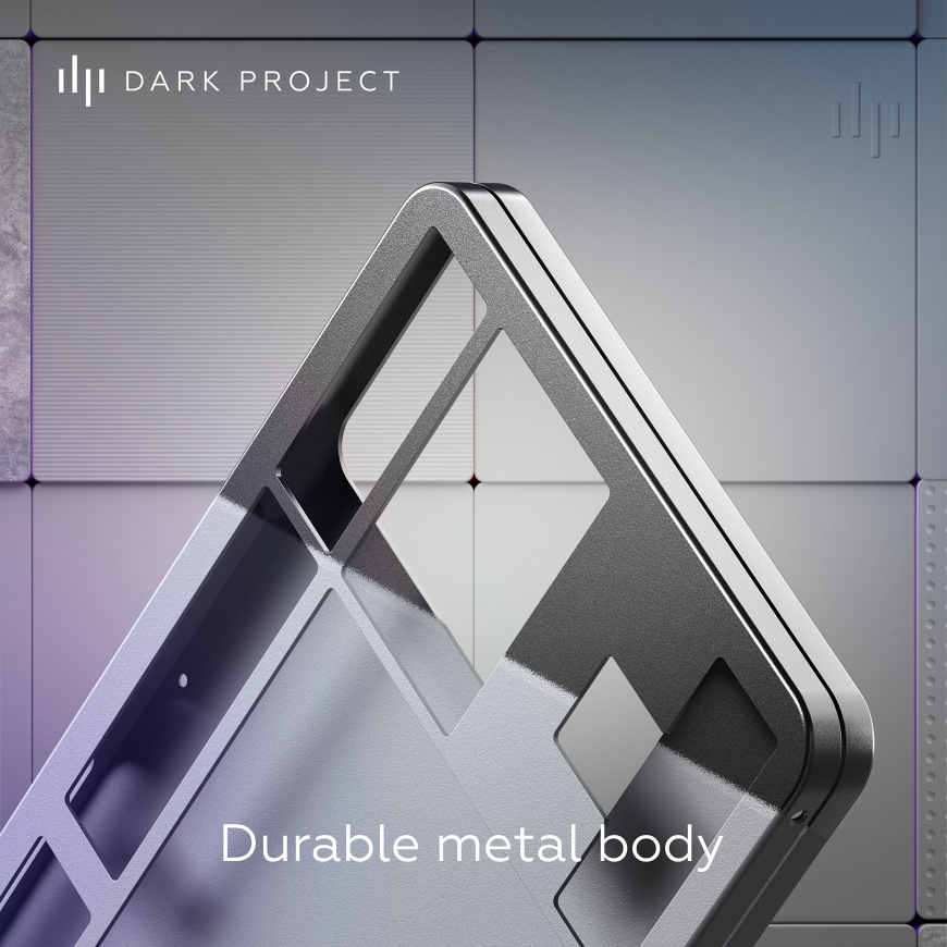 Klávesnice Dark Project ALU Daylight US šedá