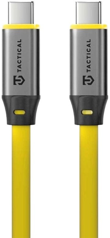 Kabel Tactical Fat Man 2.0 USB-C/USB-C o délce 1 m v žluté barvě