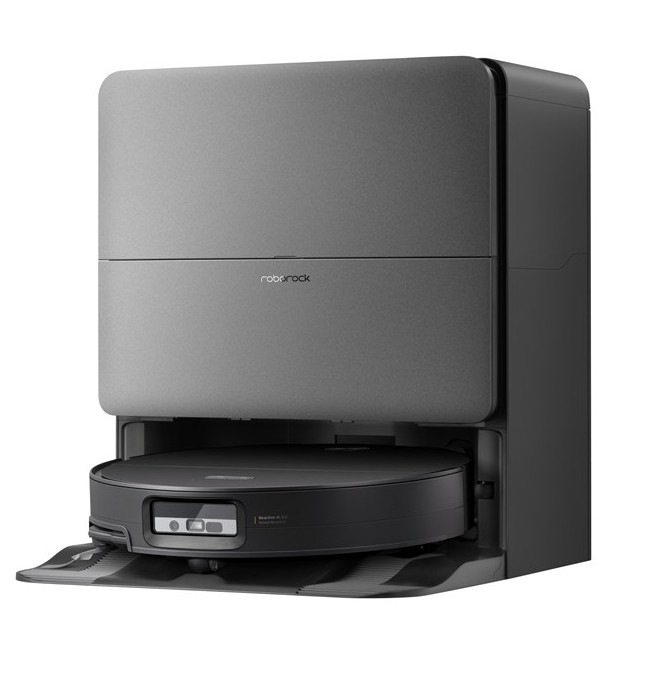 Robotický vysavač Roborock Saros 20 Sonic Complete Black, černá barva.
