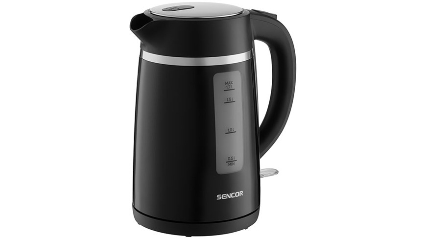 Rychlovarná konvice Sencor SWK 2710BK v černém provedení.