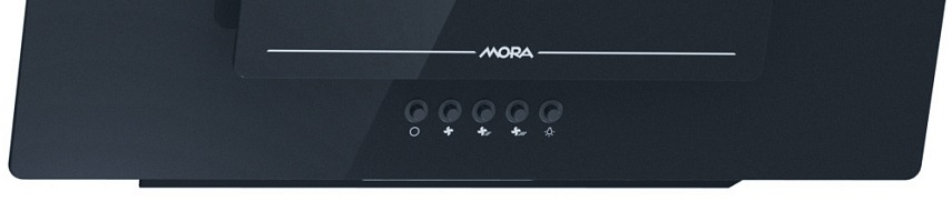 Digestoř Mora OVG 648 GB, černá, ovládací panel