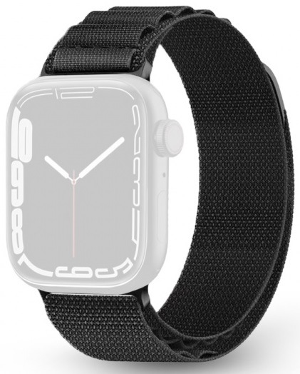 Řemínek RhinoTech Ultra Alpine Loop na Apple Watch 42/44/45/49 mm černý
