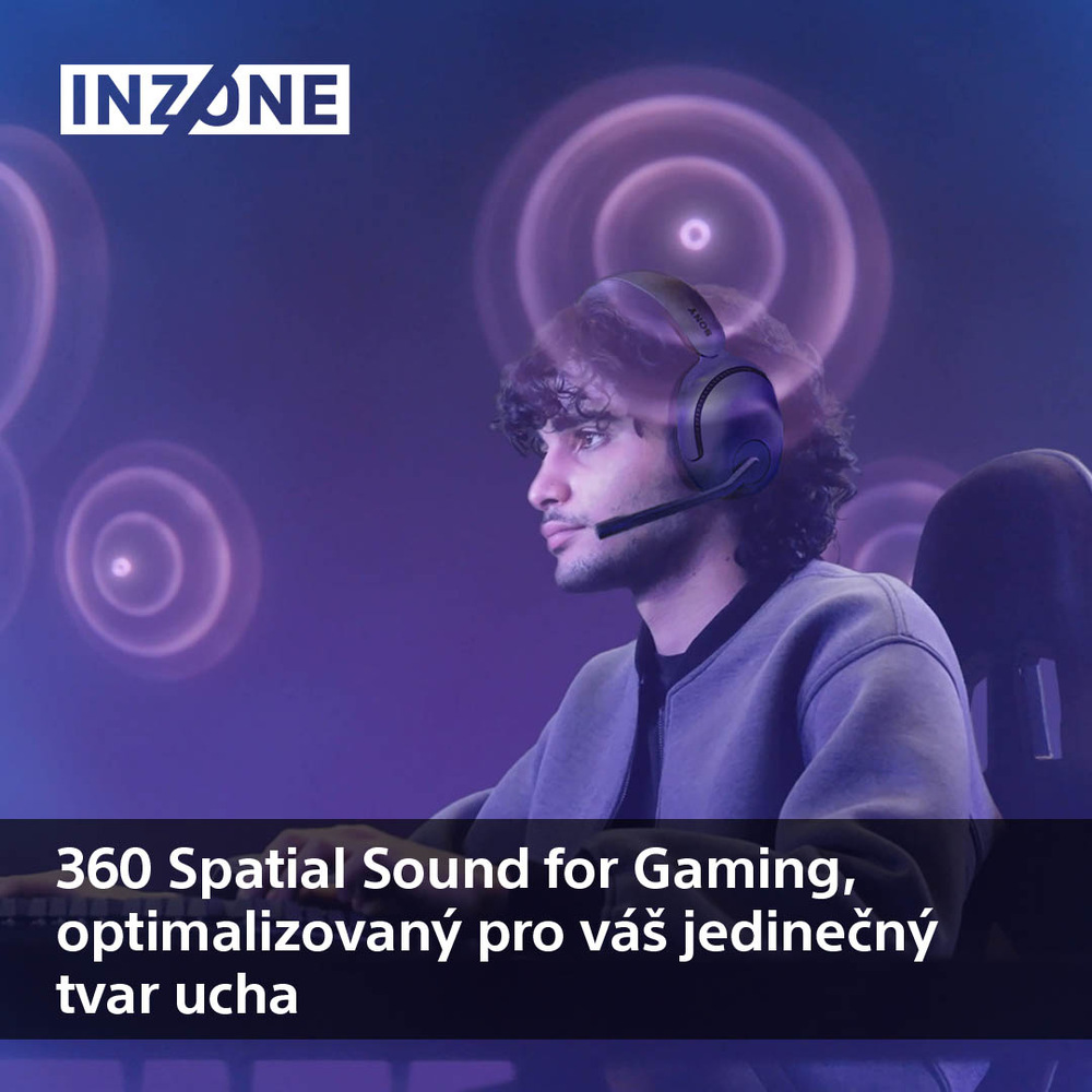 Headset Sony Inzone H5 černý Sony Inzone H5, černá