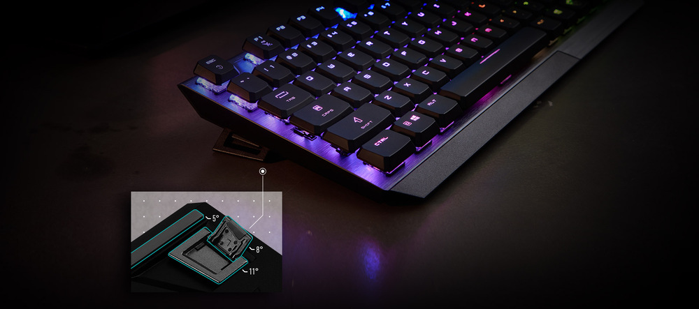 Klávesnice MSI Vigor GK50 TKL, CZ/SK černá/stříbrná