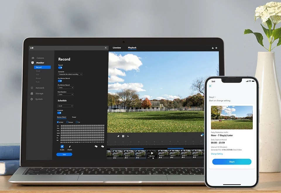 IP kamera Reolink TrackMix LTE Plus + Solar Panel bílá Reolink TrackMix LTE Plus