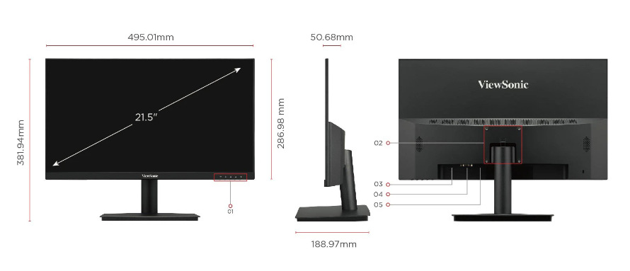 Monitor ViewSonic VA220-H černý Monitor ViewSonic VA220-H černý