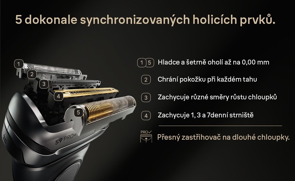 Holicí strojek Braun Series 9 PRO+ 9667cc stříbrný