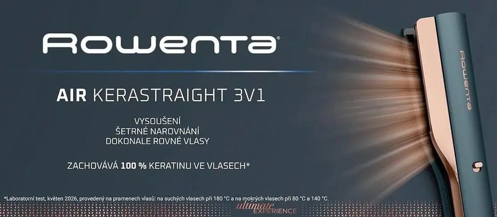 Žehlička na vlasy Rowenta SF9A20E0 Air KeraStraight 3v1 modrá/měděná Žehlička na vlasy Rowenta SF9A20E0 Air KeraStraight 3v1 modrá/měděná