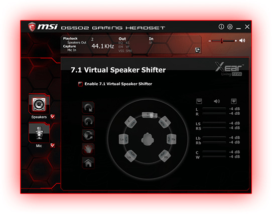 Headset MSI DS502 Gaming černý
