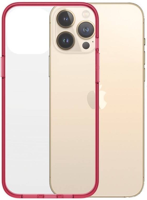 Kryt na mobil PanzerGlass ClearCaseColor na Apple iPhone 13 Pro Max červený/průhledný
