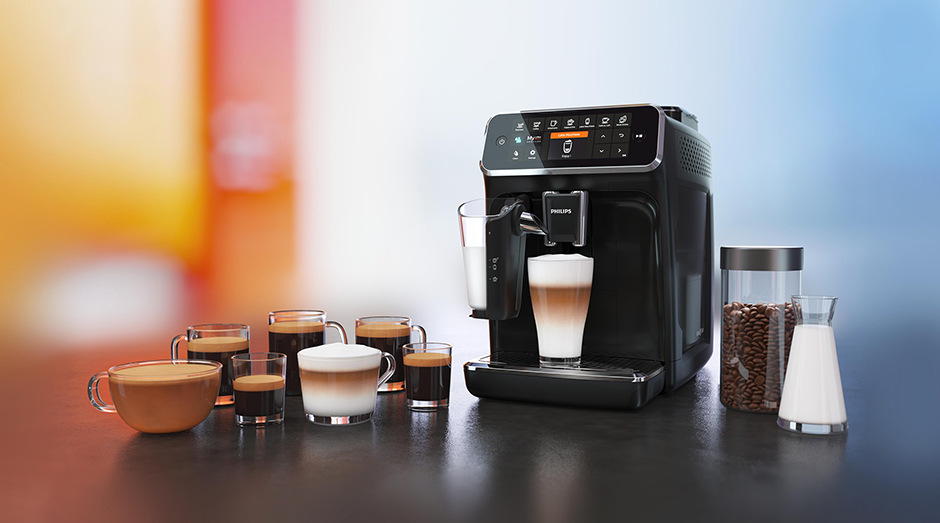 Automatický kávovar Philips Series 4300 LatteGo EP4341/51 černý Philips Series 4300 LatteGo EP4341/51