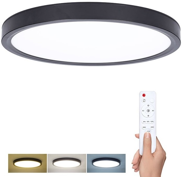 Stropní svítidlo Solight Estela Black s výkonem 60 W