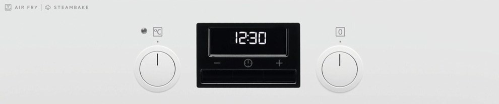 Indukční sporák AEG Mastery CIB56491BW bílý Ovládací panel sporáku AEG CIB56491BW SteamBake