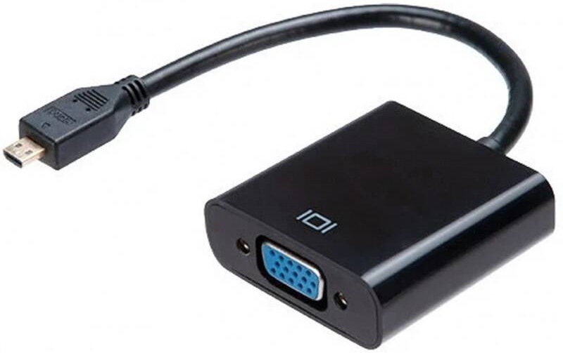 Redukce WG Micro HDMI/VGA černá